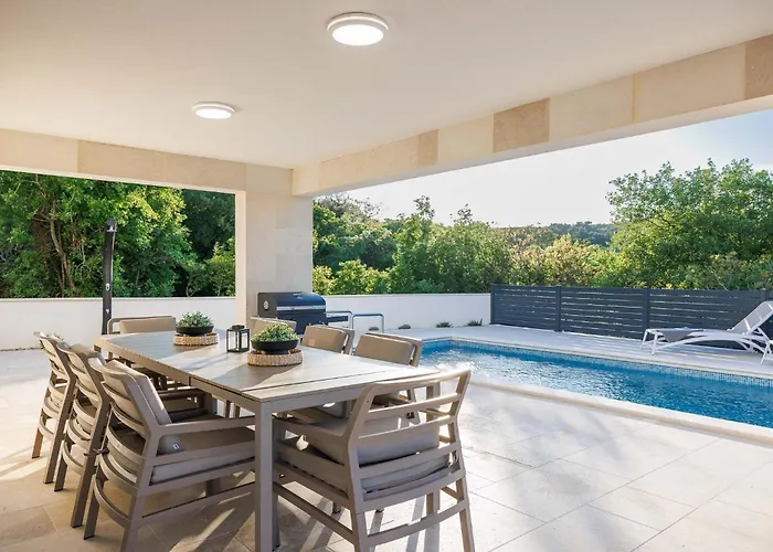 House With A Swimming Pool Vrbnik, Krk - 24526 비르브닉