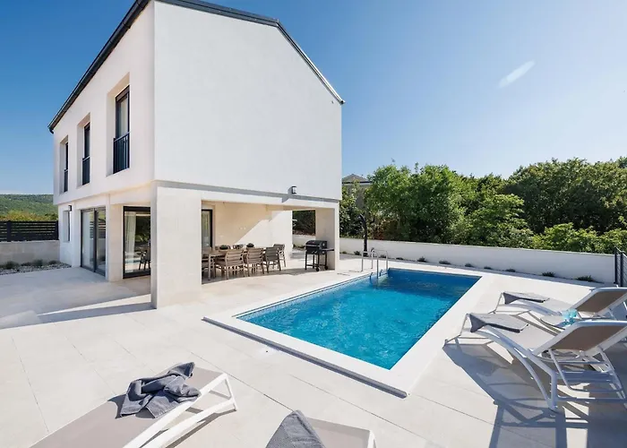 House With A Swimming Pool Vrbnik, Krk - 24526 * 비르브닉